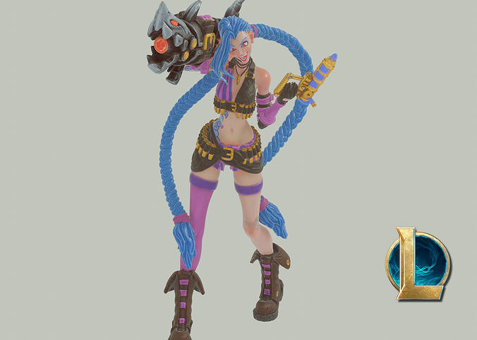 Jinx - League of Legends 3D model