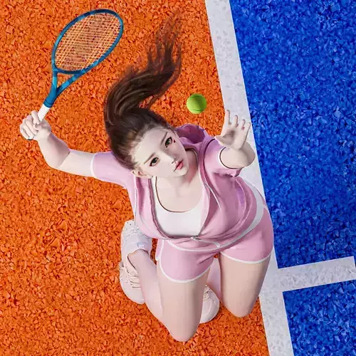 Tennis Player Girl 001