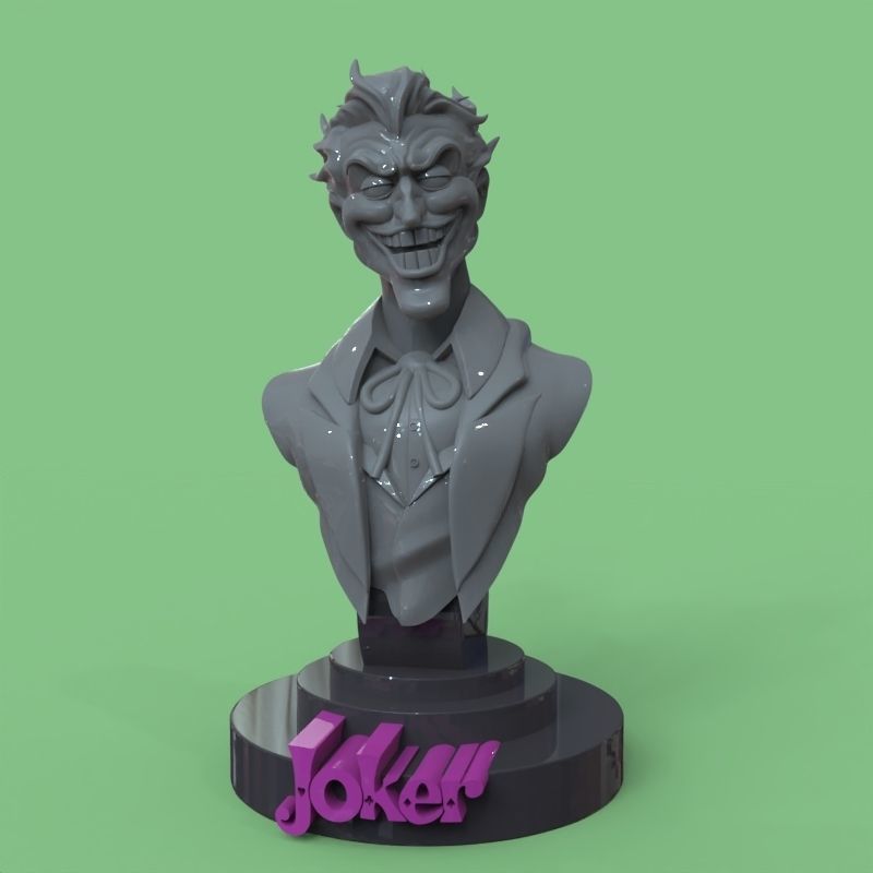 Joker bust fanart 3D print model_61