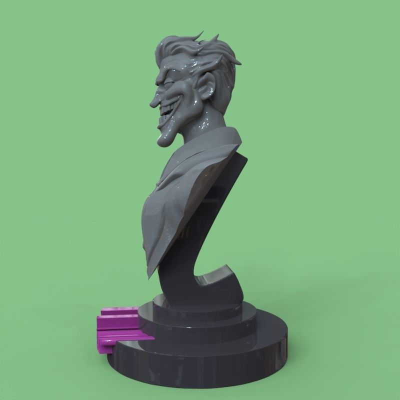Joker bust fanart 3D print model_33