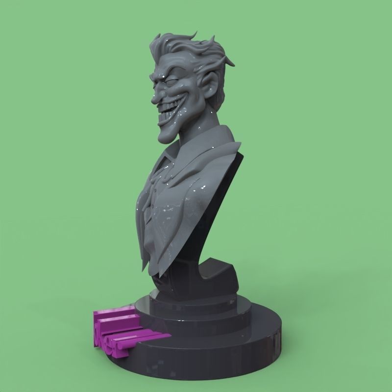 Joker bust fanart 3D print model_24
