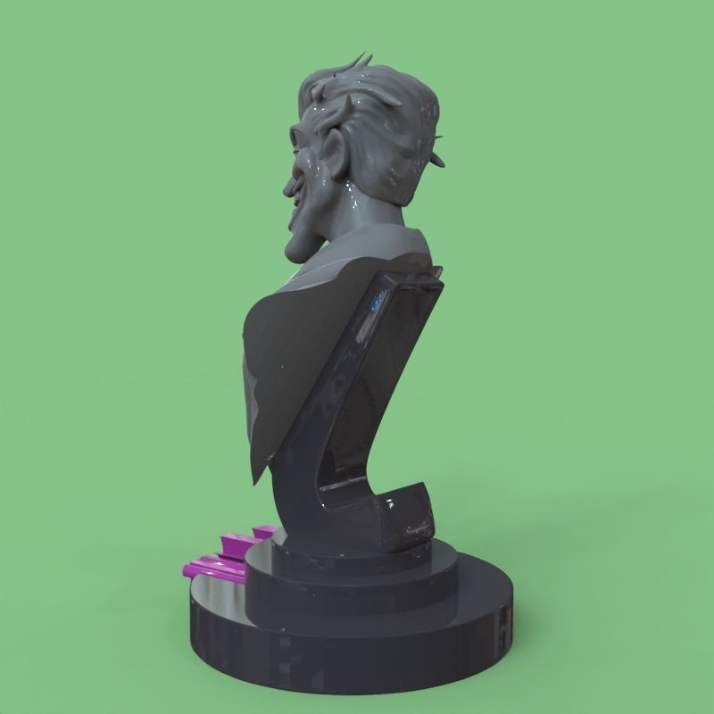 Joker bust fanart 3D print model_53