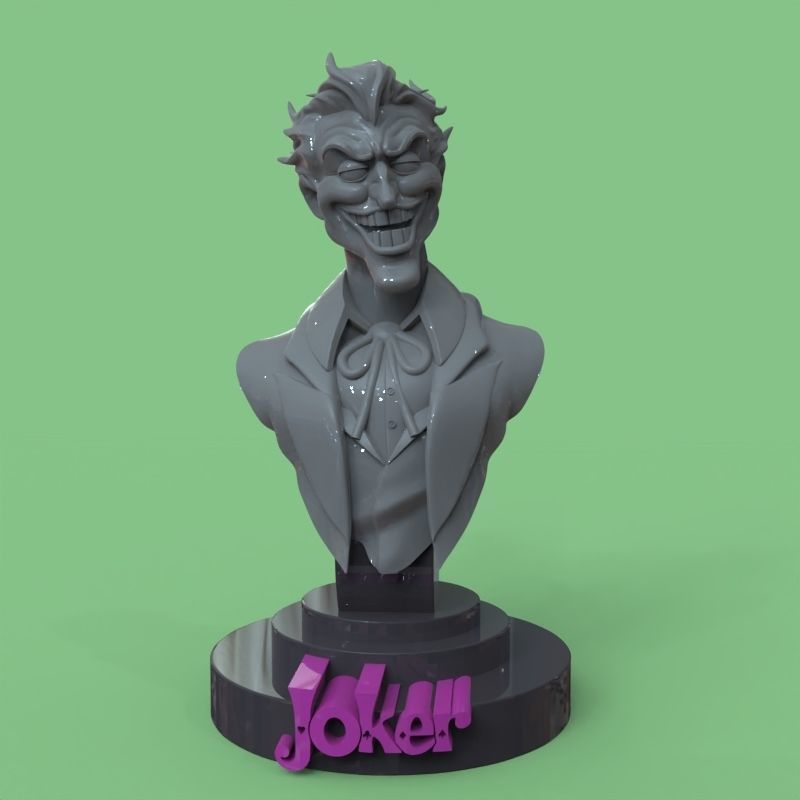 Joker bust fanart 3D print model_56