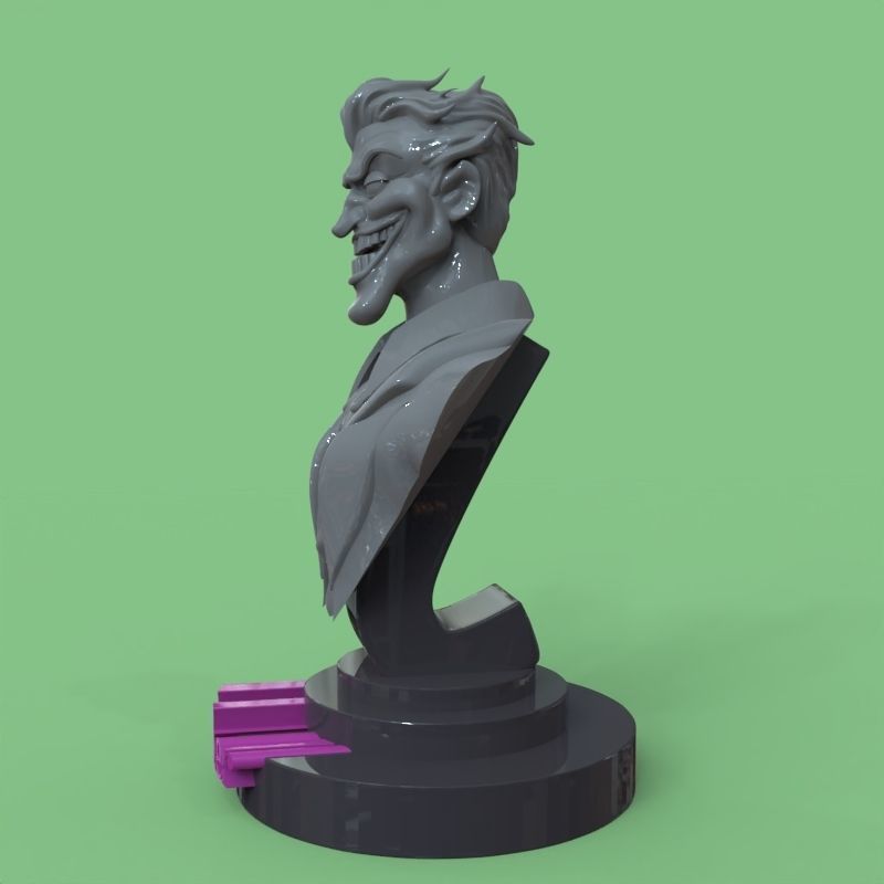 Joker bust fanart 3D print model_31