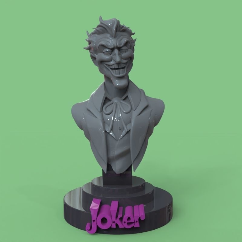 Joker bust fanart 3D print model_45