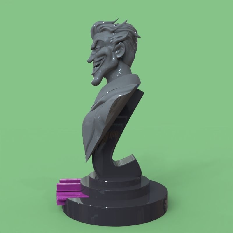 Joker bust fanart 3D print model_35