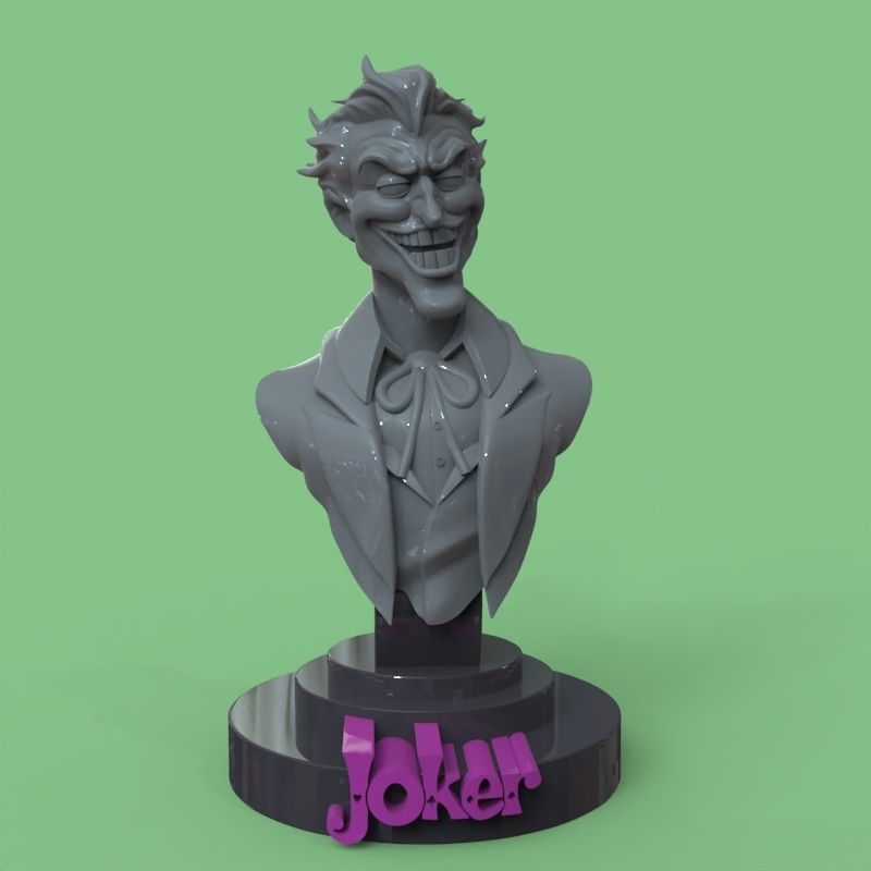 Joker bust fanart 3D print model_23