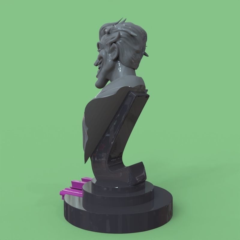 Joker bust fanart 3D print model_51