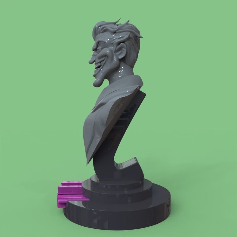 Joker bust fanart 3D print model_36