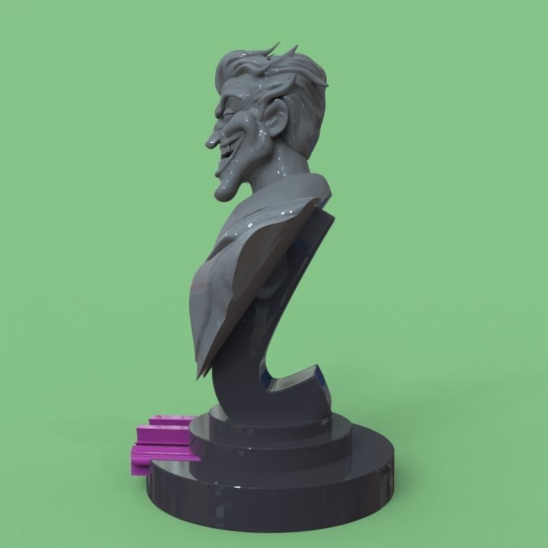 Joker bust fanart 3D print model_39