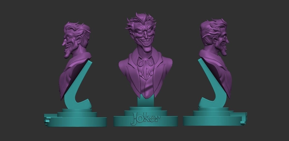 Joker bust fanart 3D print model_1
