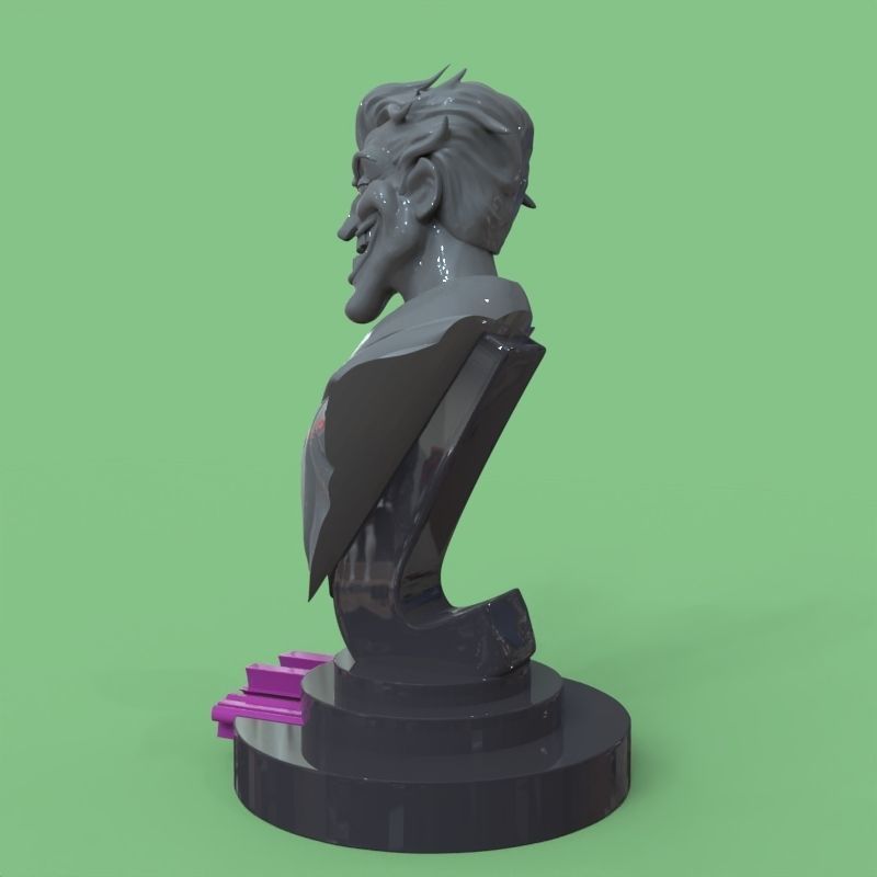 Joker bust fanart 3D print model_48