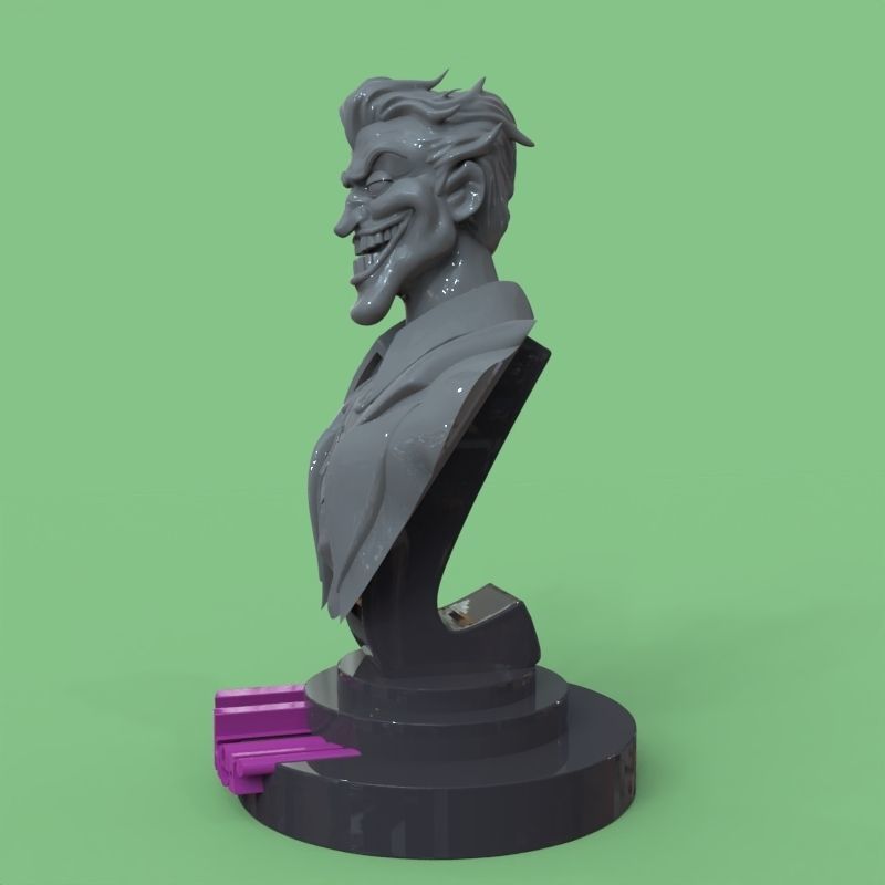 Joker bust fanart 3D print model_29