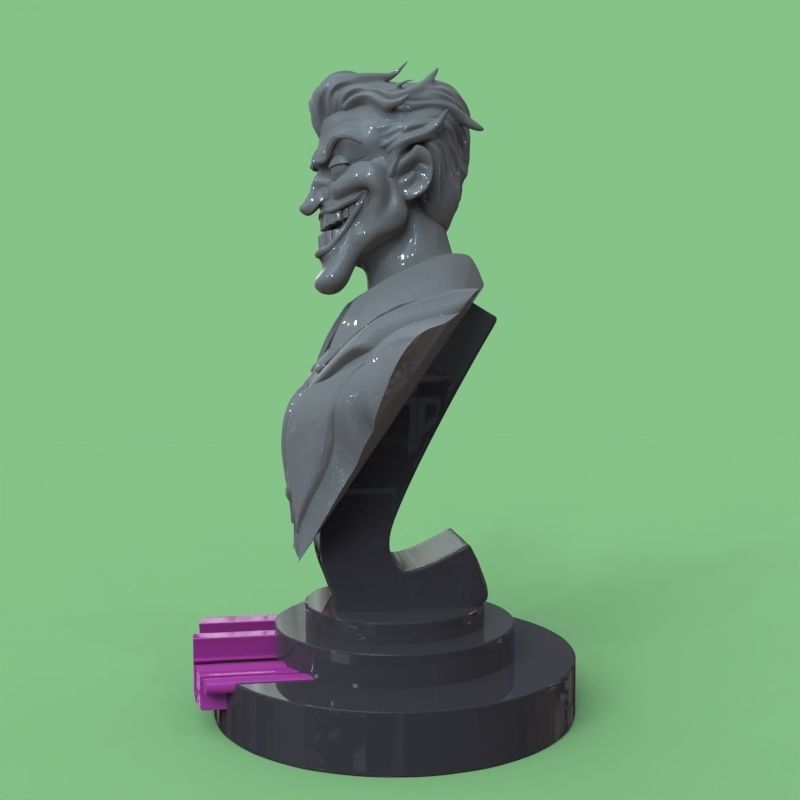 Joker bust fanart 3D print model_32