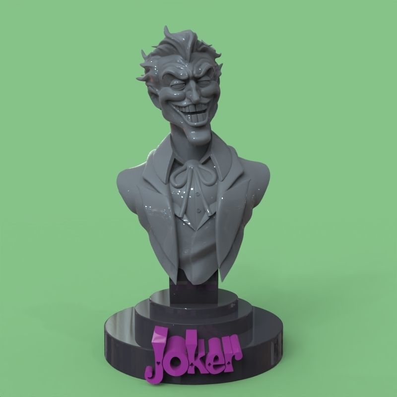Joker bust fanart 3D print model_34