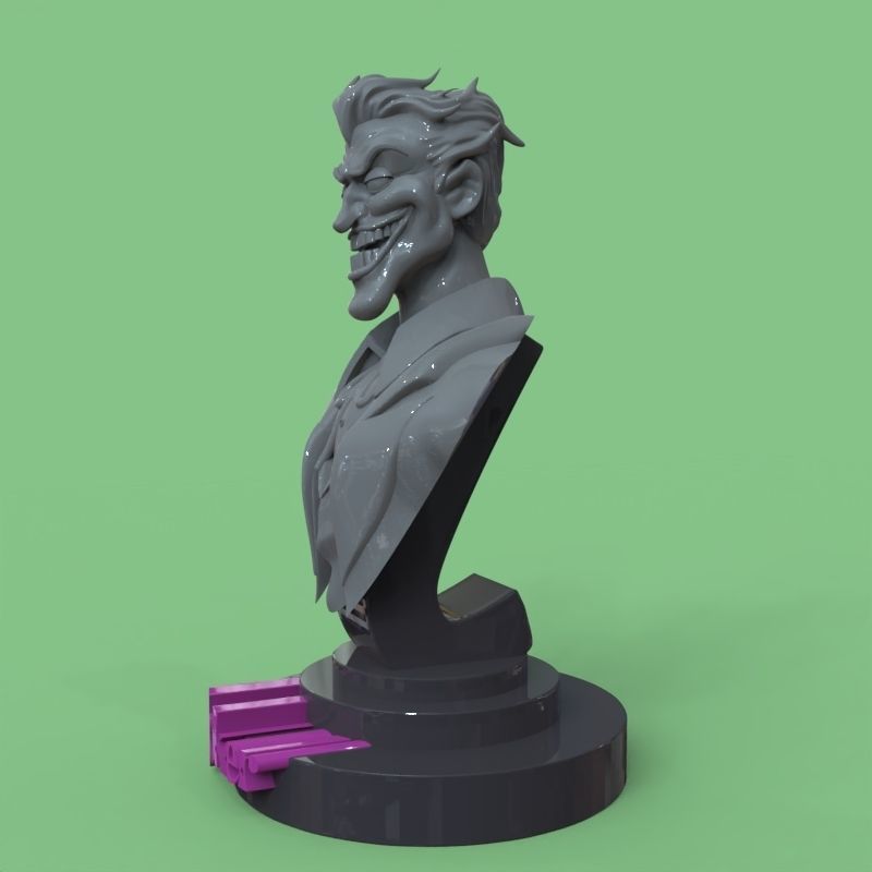 Joker bust fanart 3D print model_26