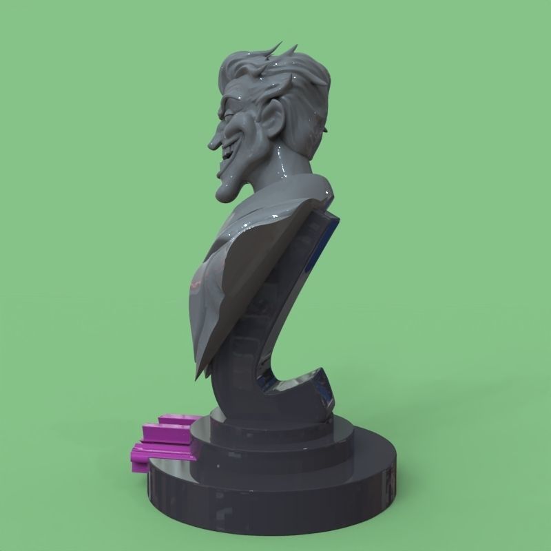 Joker bust fanart 3D print model_42