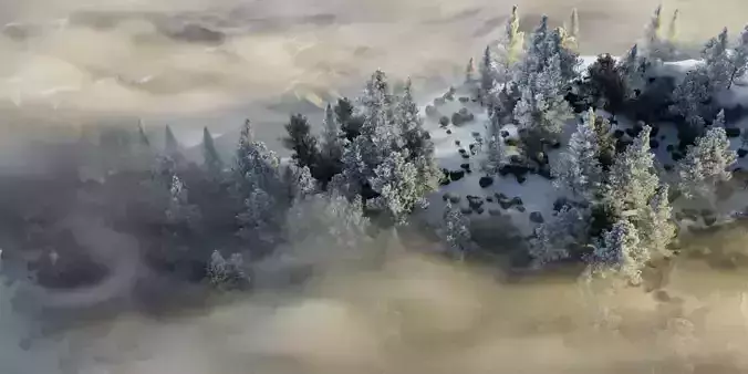 VDB Advection Fog Pack - 297 Frames Slow and Loopable 3D model