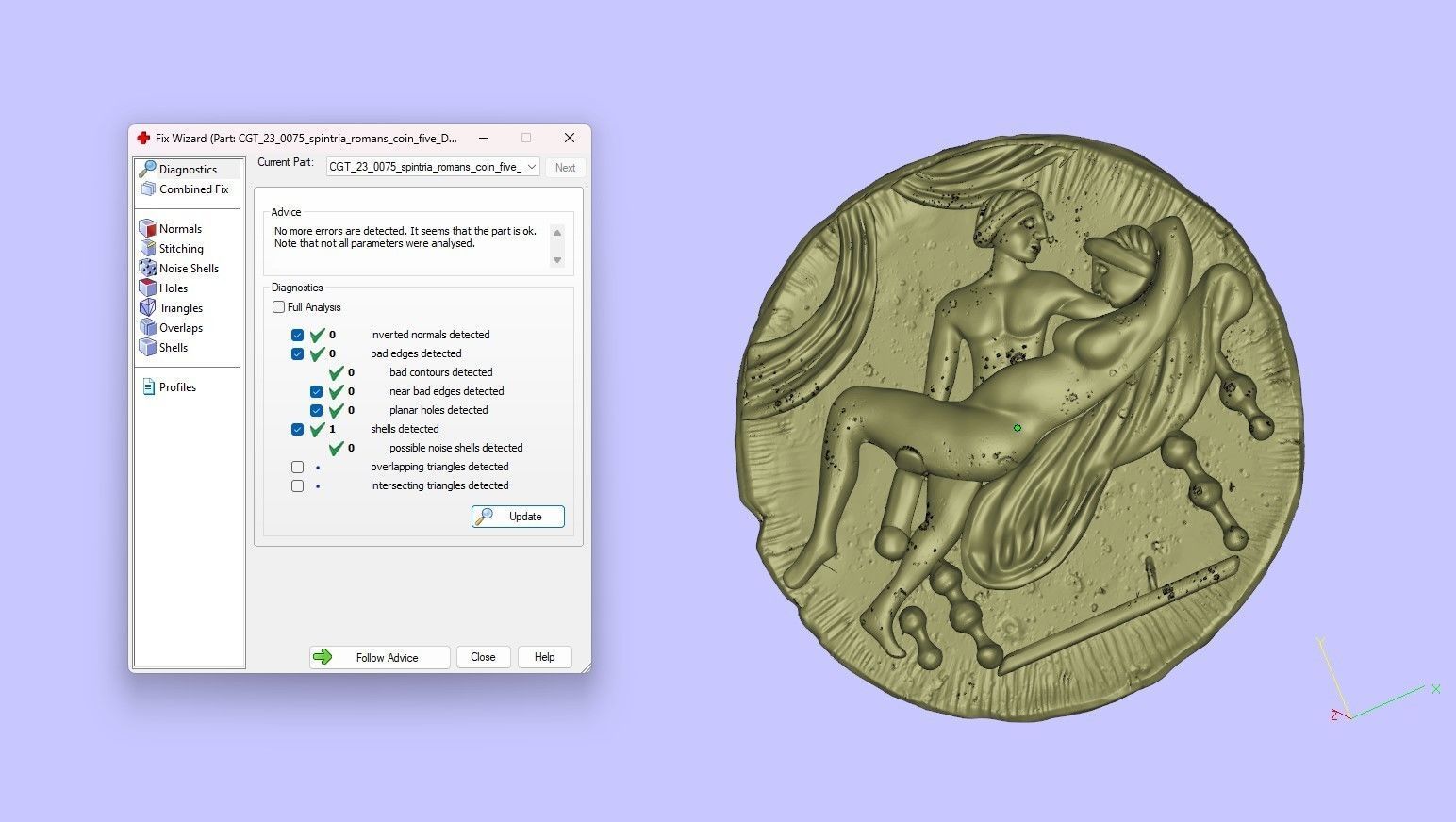 Spintria Rare Ancient Roman Token Antique Coin Number V 3D print model_7