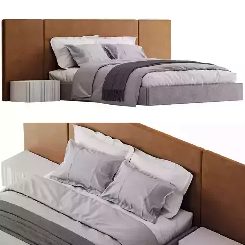 Storm Bed and Nightstand 
