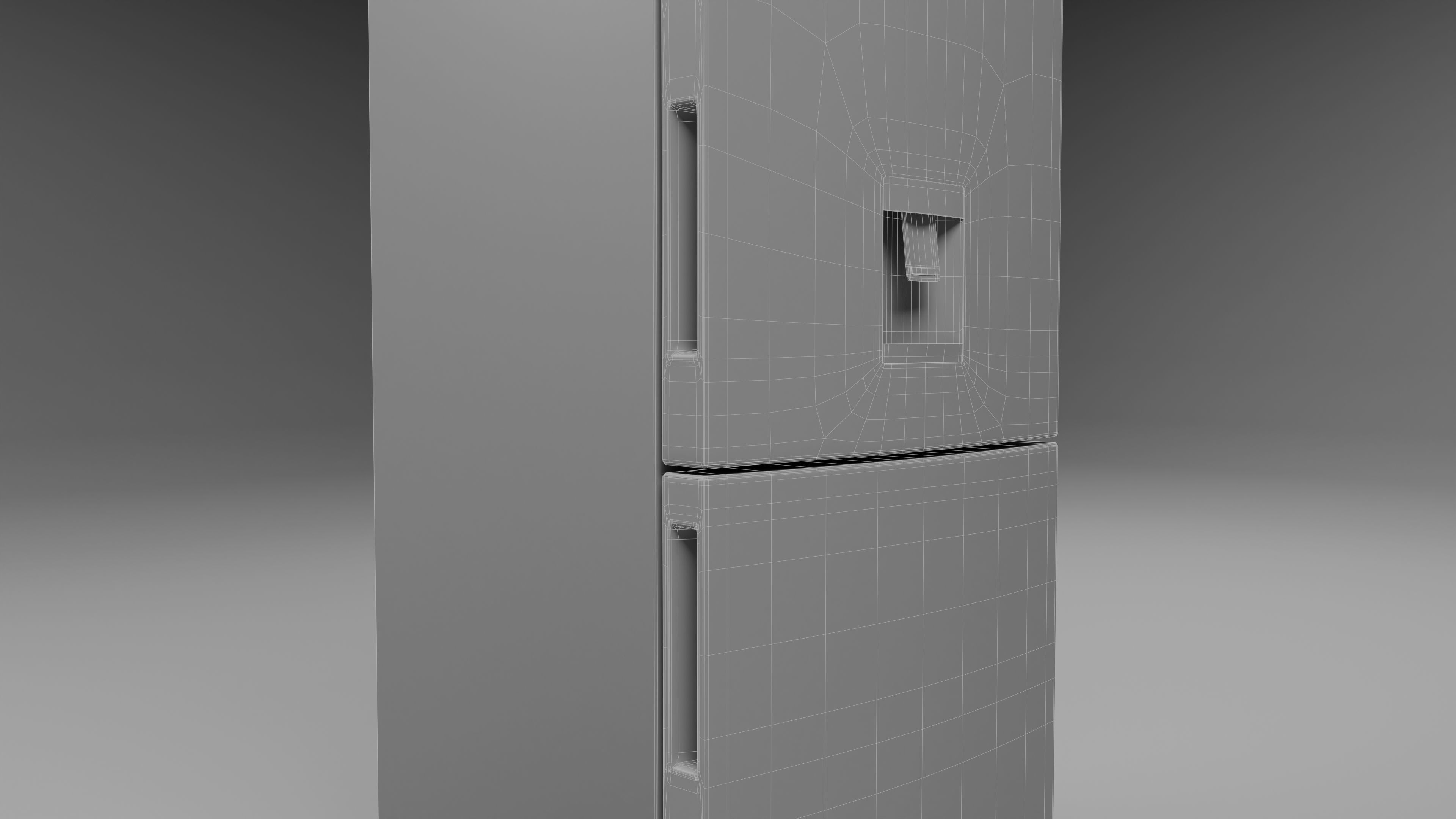 LG Fridge - LB41WPP Low-poly 3D model_9
