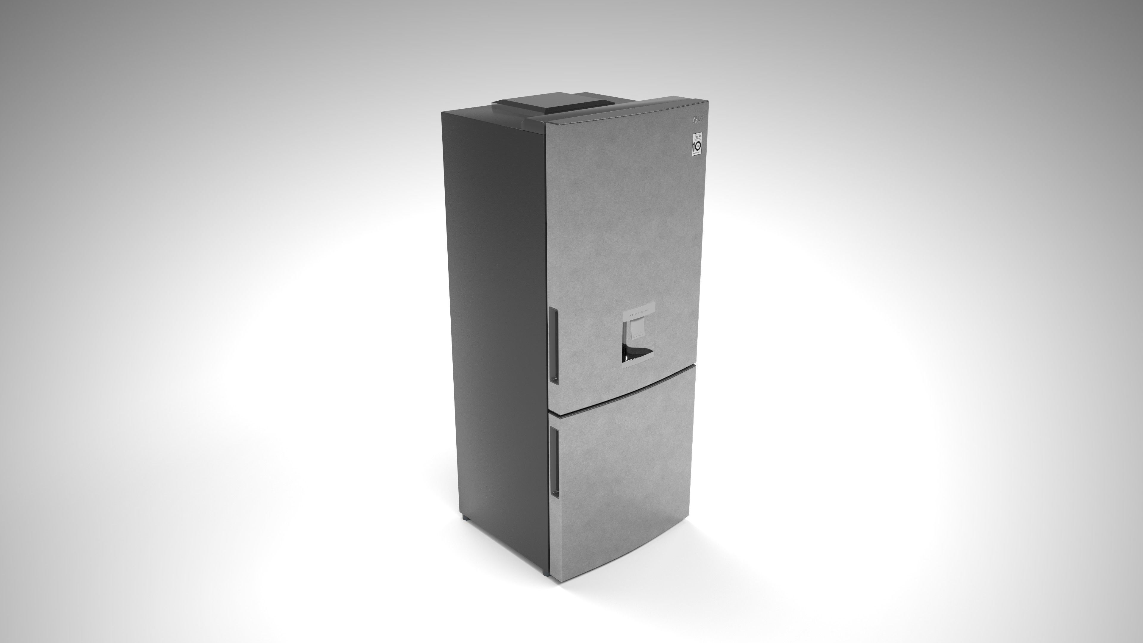 LG Fridge - LB41WPP Low-poly 3D model_3