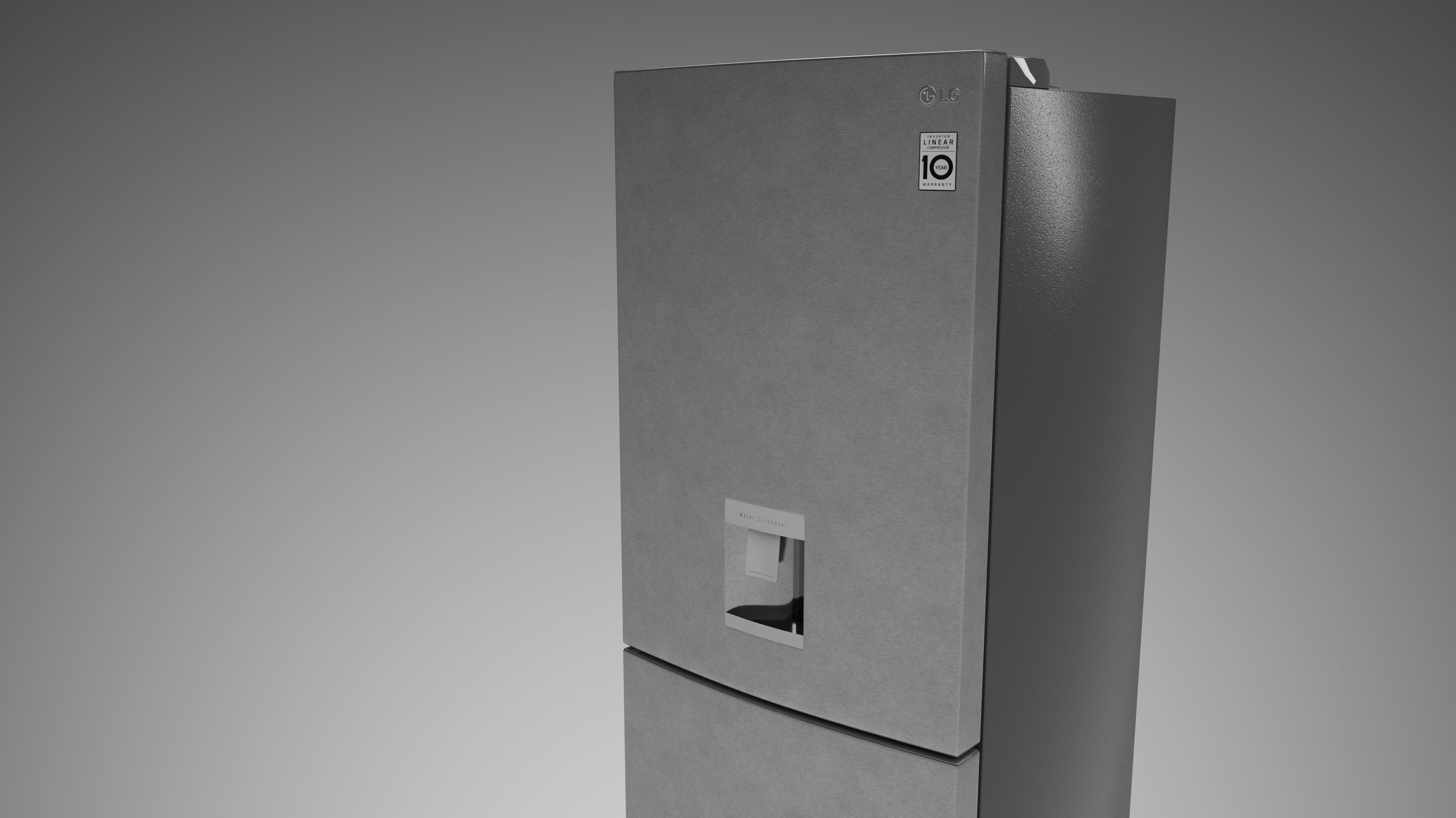 LG Fridge - LB41WPP Low-poly 3D model_6