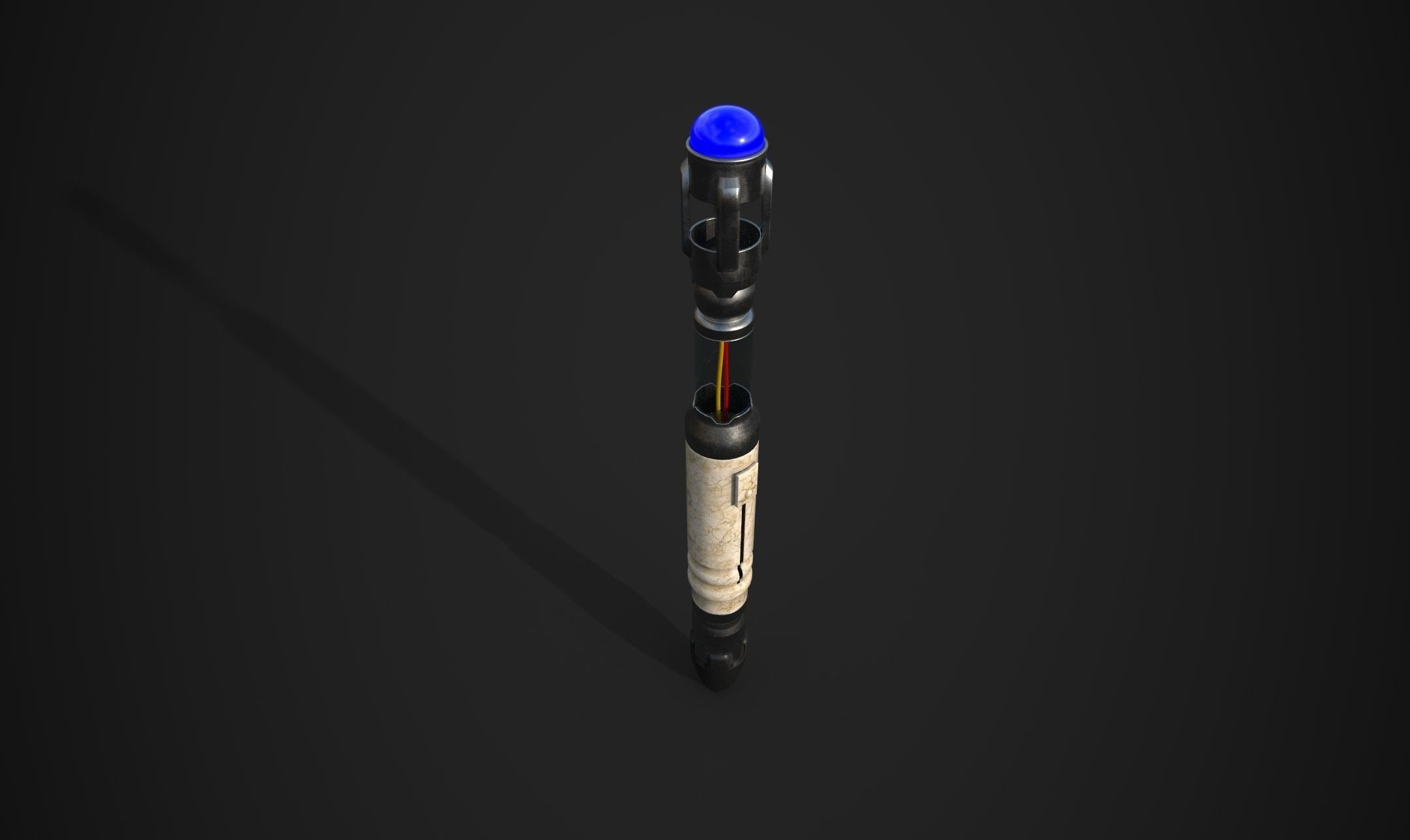 10th Doctor Sonic Screwdriver Model Low-poly 3D model_4