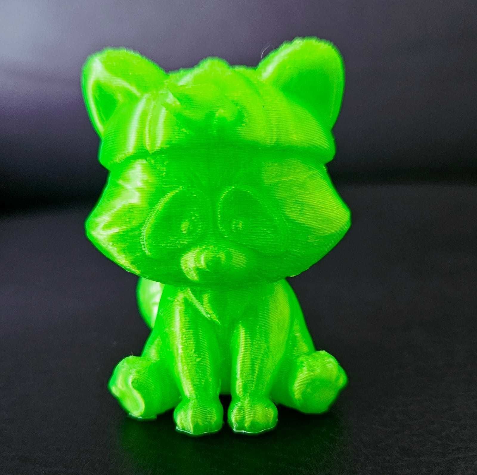 Raccoon Wearing a Cap 3D print model_14