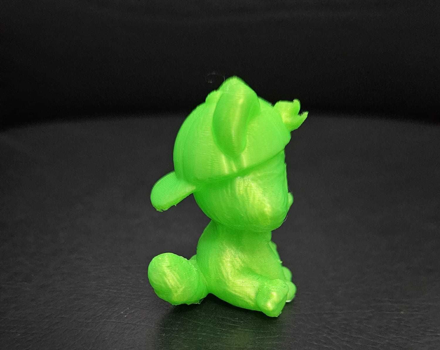 Raccoon Wearing a Cap 3D print model_7