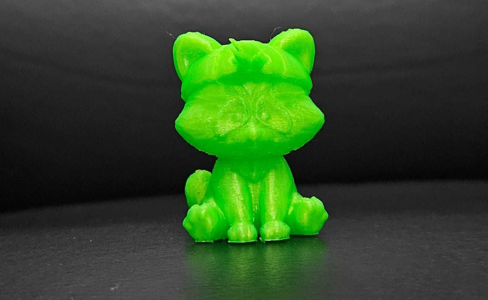 Raccoon Wearing a Cap 3D print model_13