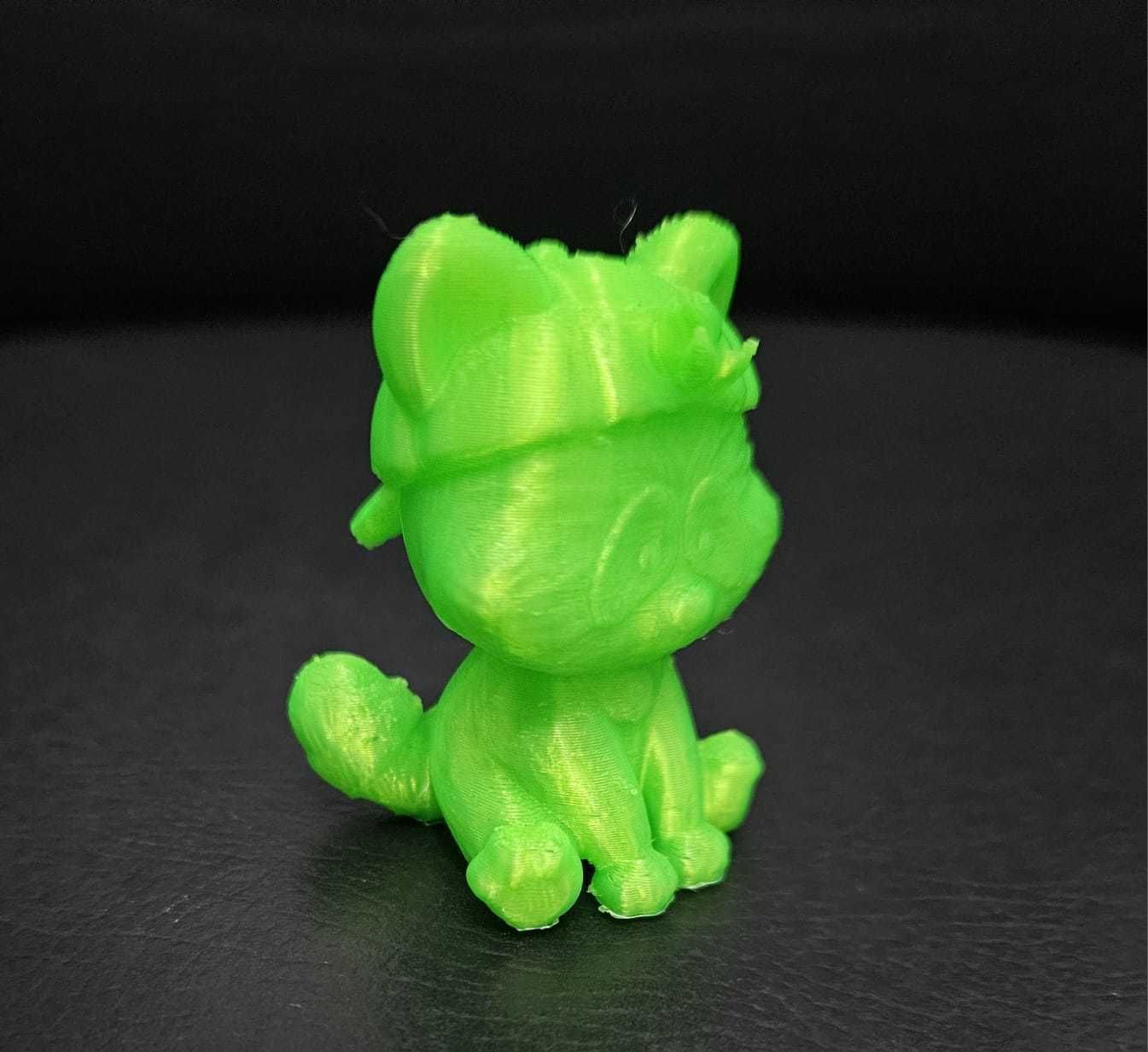 Raccoon Wearing a Cap 3D print model_6