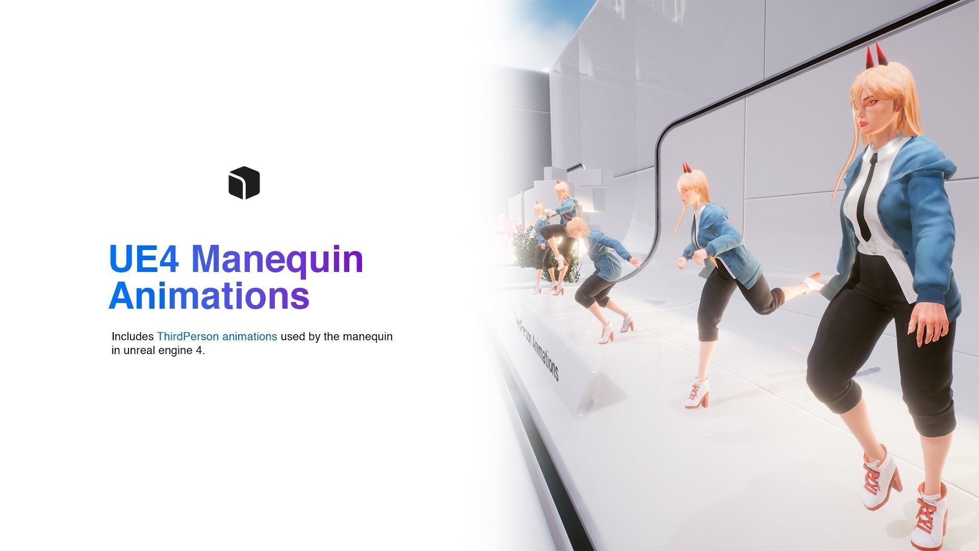 Power - Chainsaw Man - 3D Blender - UE4 Low-poly 3D model_14