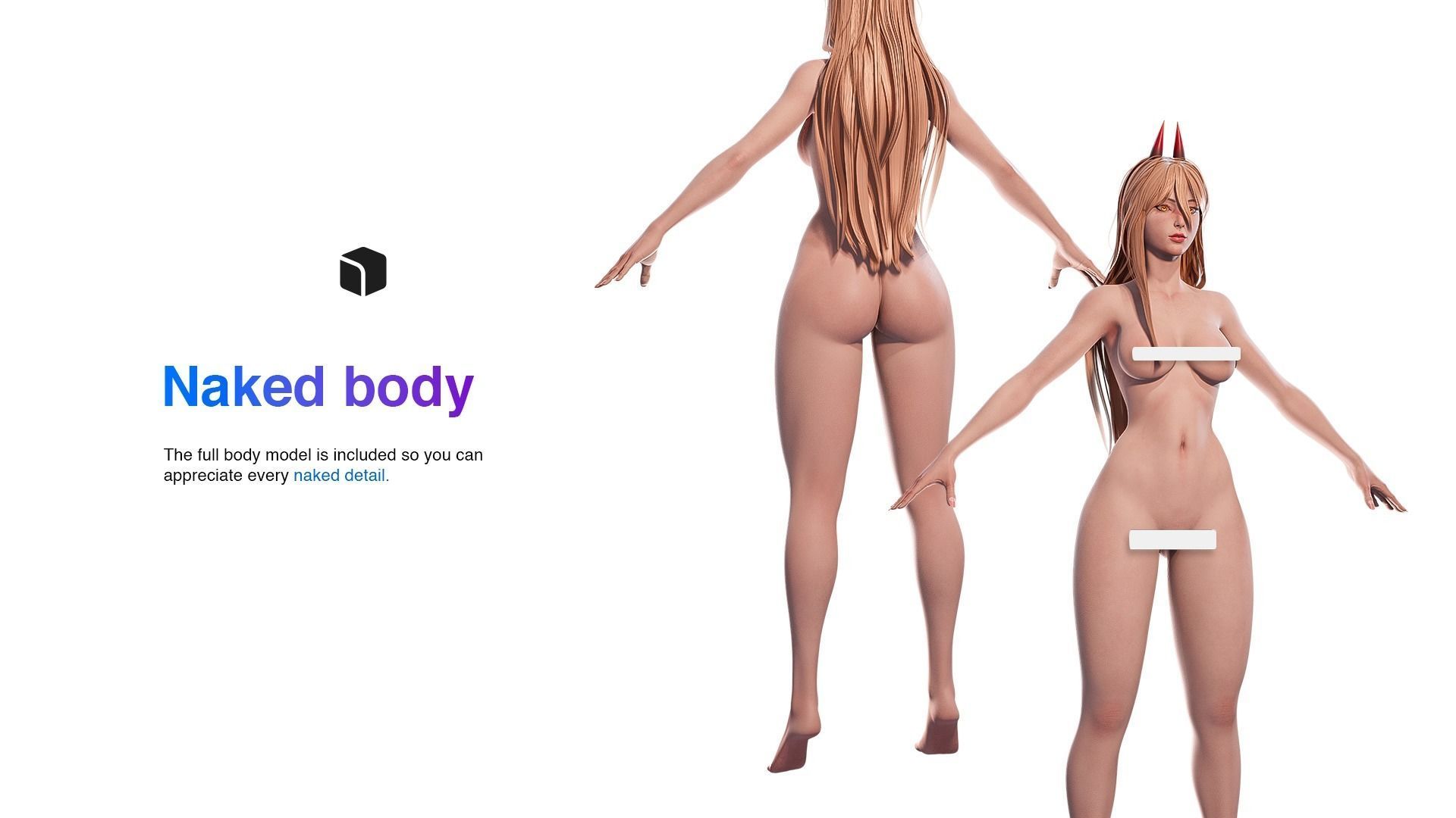 Power - Chainsaw Man - 3D Blender - UE4 Low-poly 3D model_4