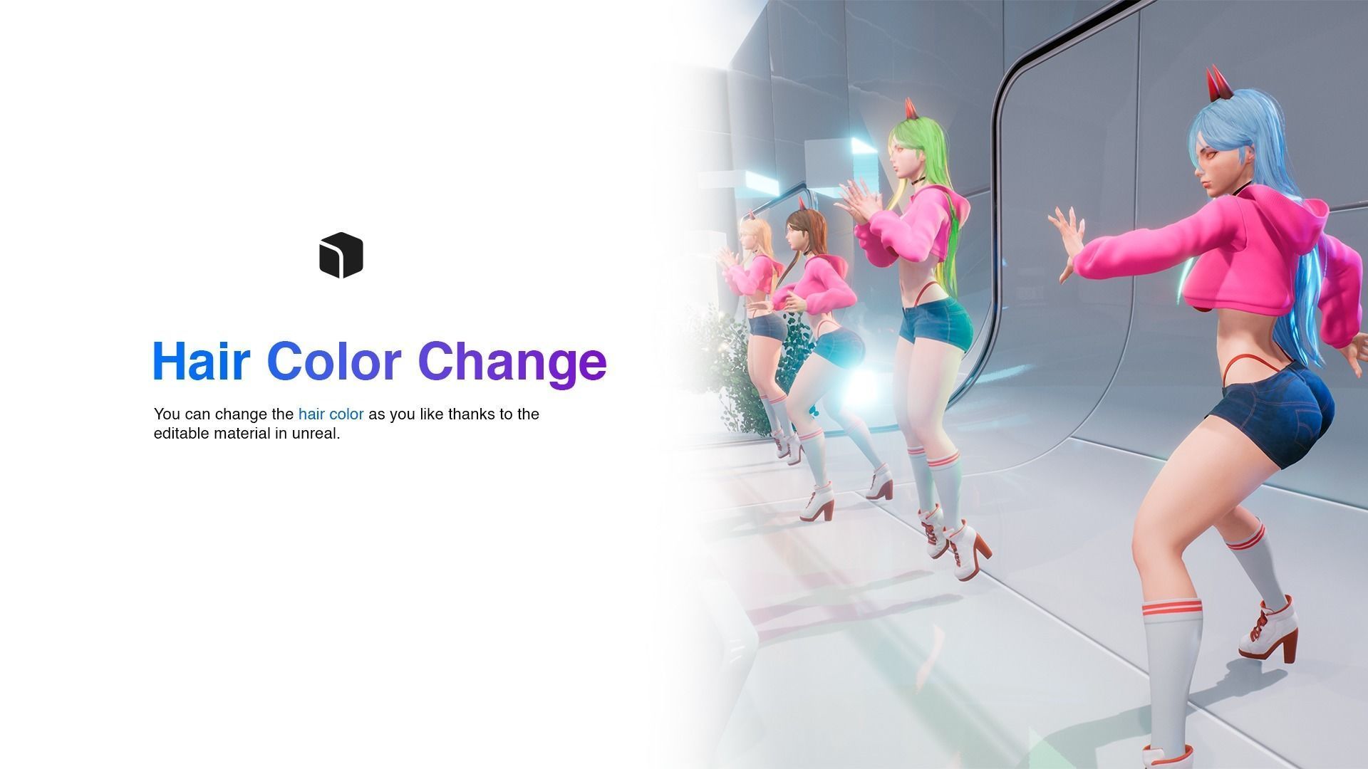 Power - Chainsaw Man - 3D Blender - UE4 Low-poly 3D model_11