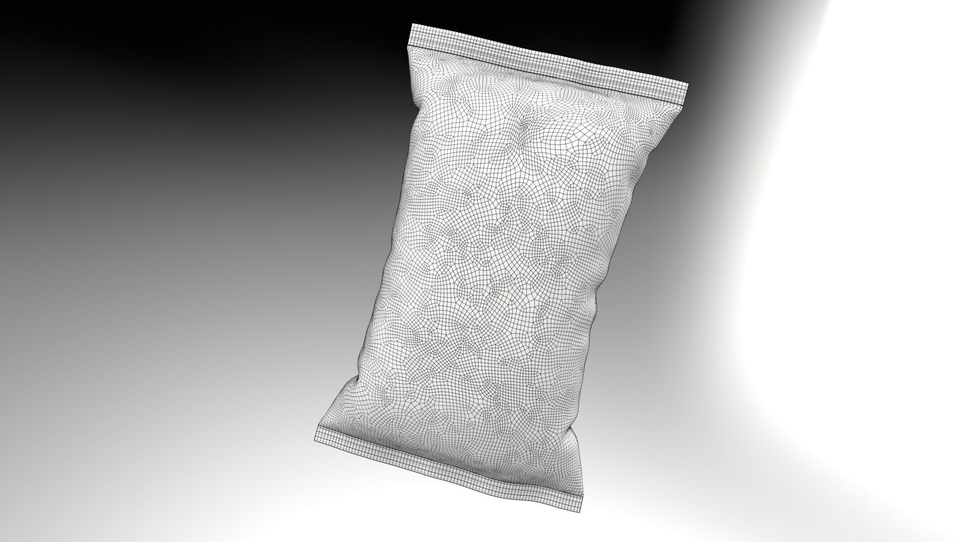 Chips Packet Low-poly 3D model_11