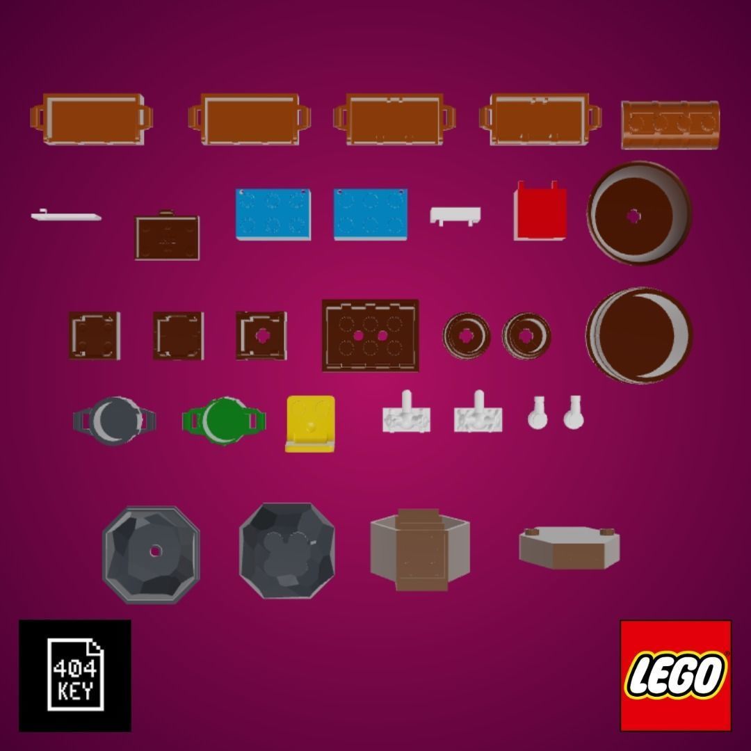 Collection of 30 unique 3D LEGO models 3D print model_2