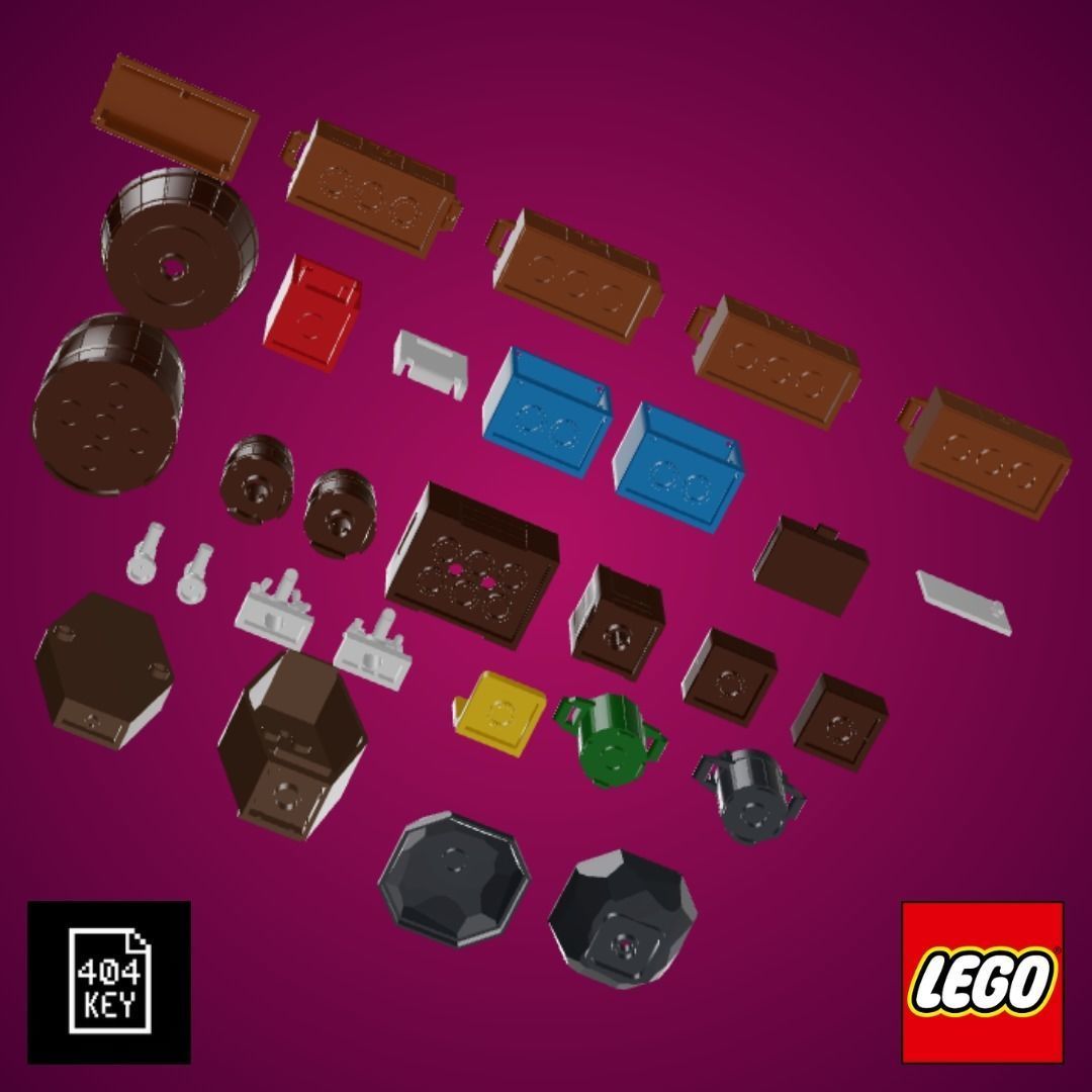 Collection of 30 unique 3D LEGO models 3D print model_5