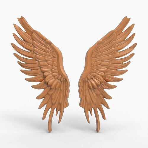 Angel Wing Set Pair Angels Wings Religious Cherub Sculpture