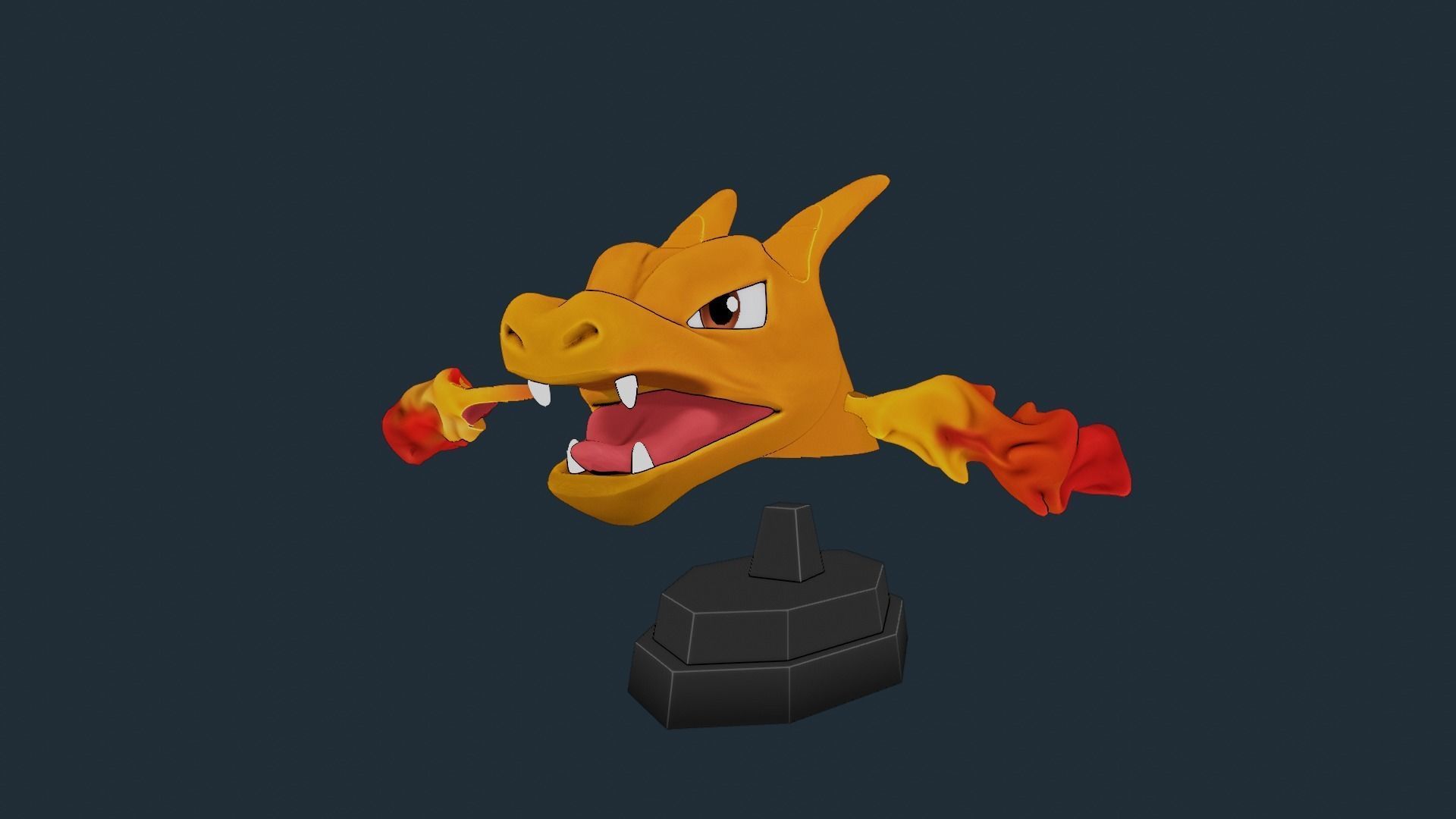 CHARIZARD JOYSTICK STAND - POKEMON 3D print model_7