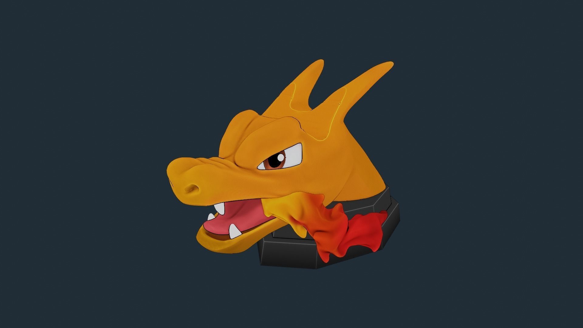 CHARIZARD JOYSTICK STAND - POKEMON 3D print model_11