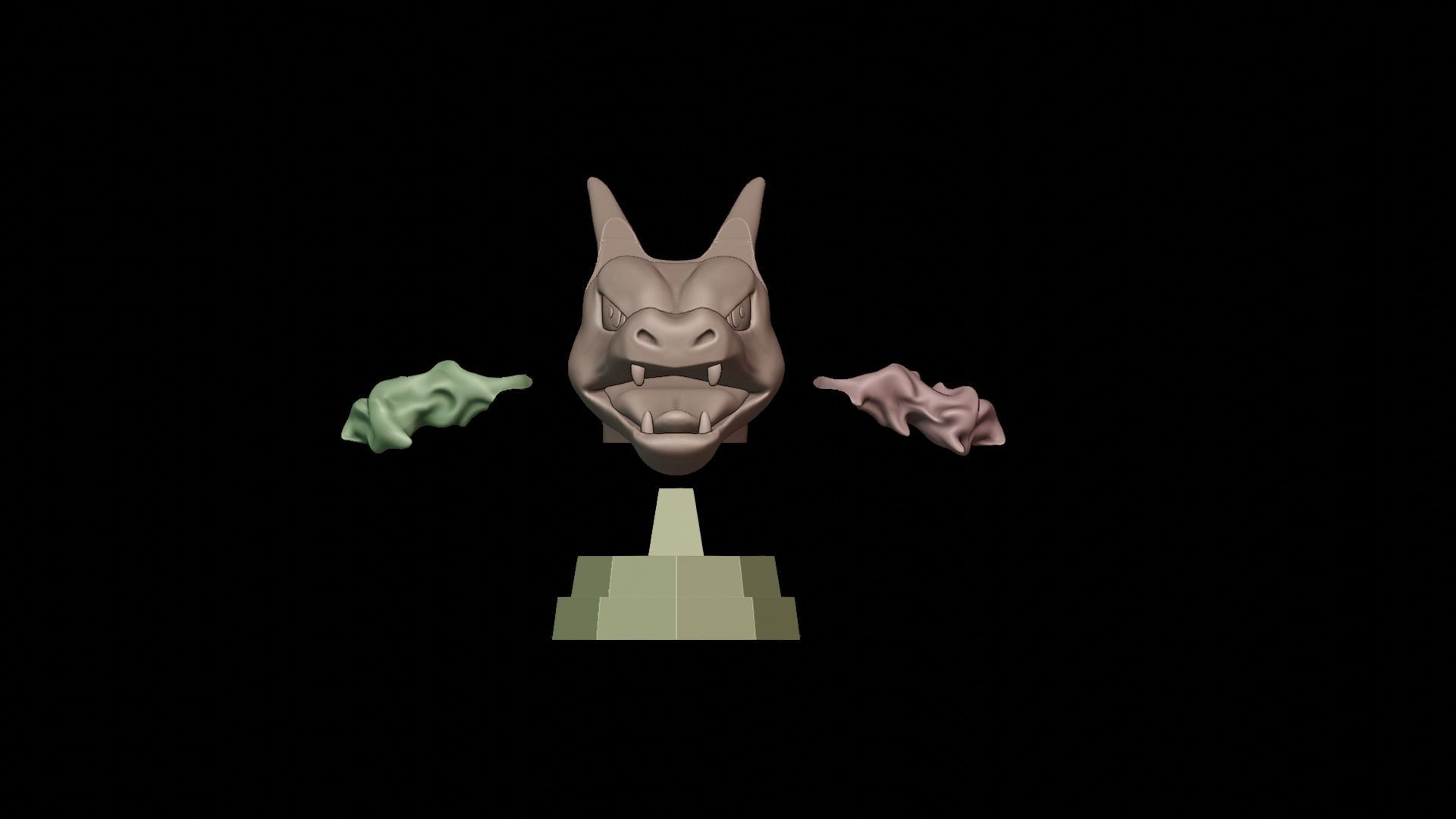 CHARIZARD JOYSTICK STAND - POKEMON 3D print model_5