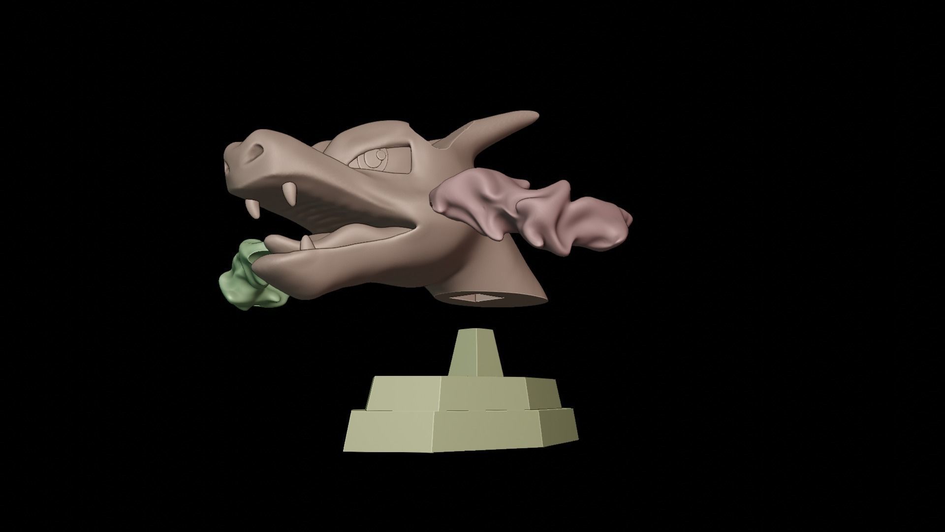 CHARIZARD JOYSTICK STAND - POKEMON 3D print model_4