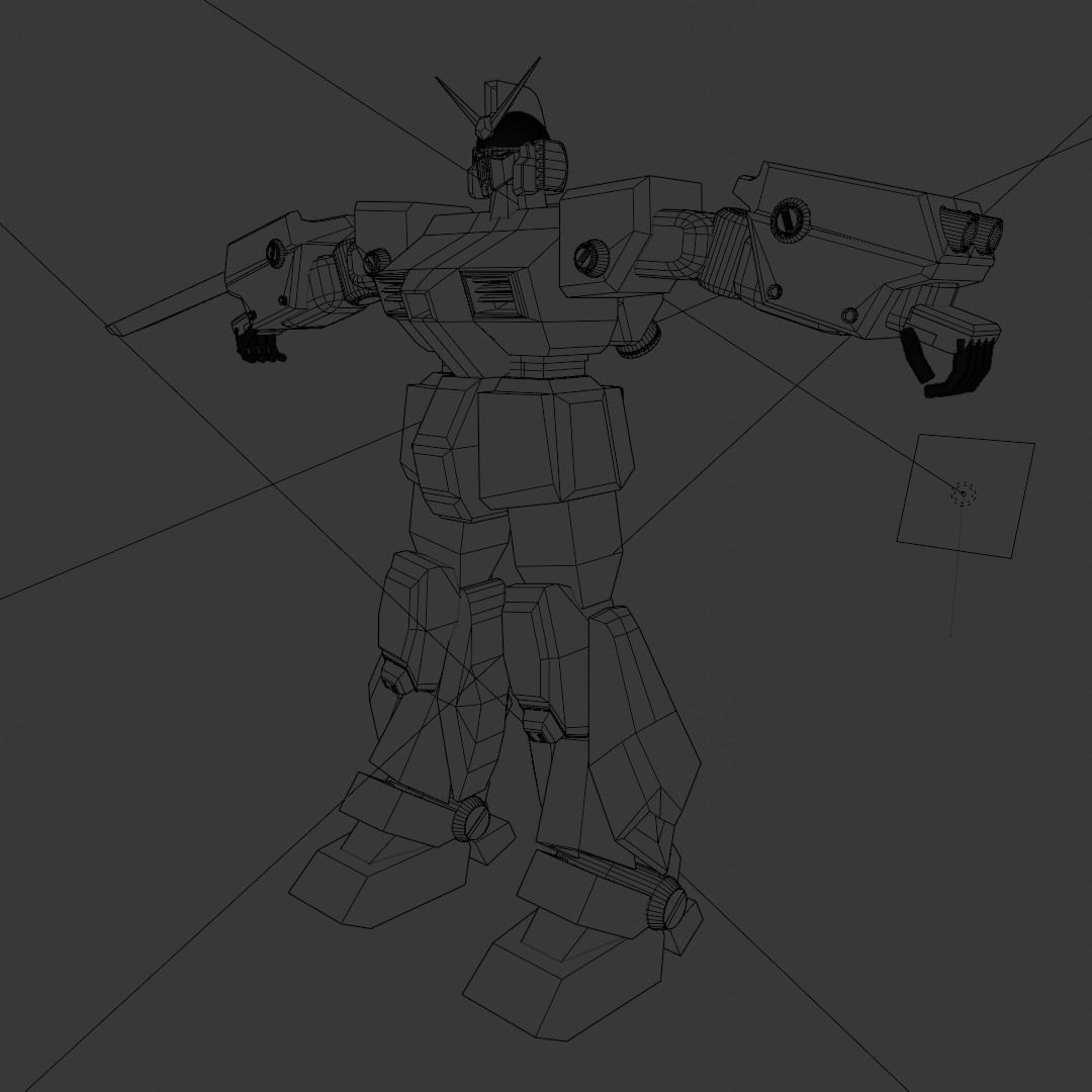 Gundam Mecha Robot 3D model_4