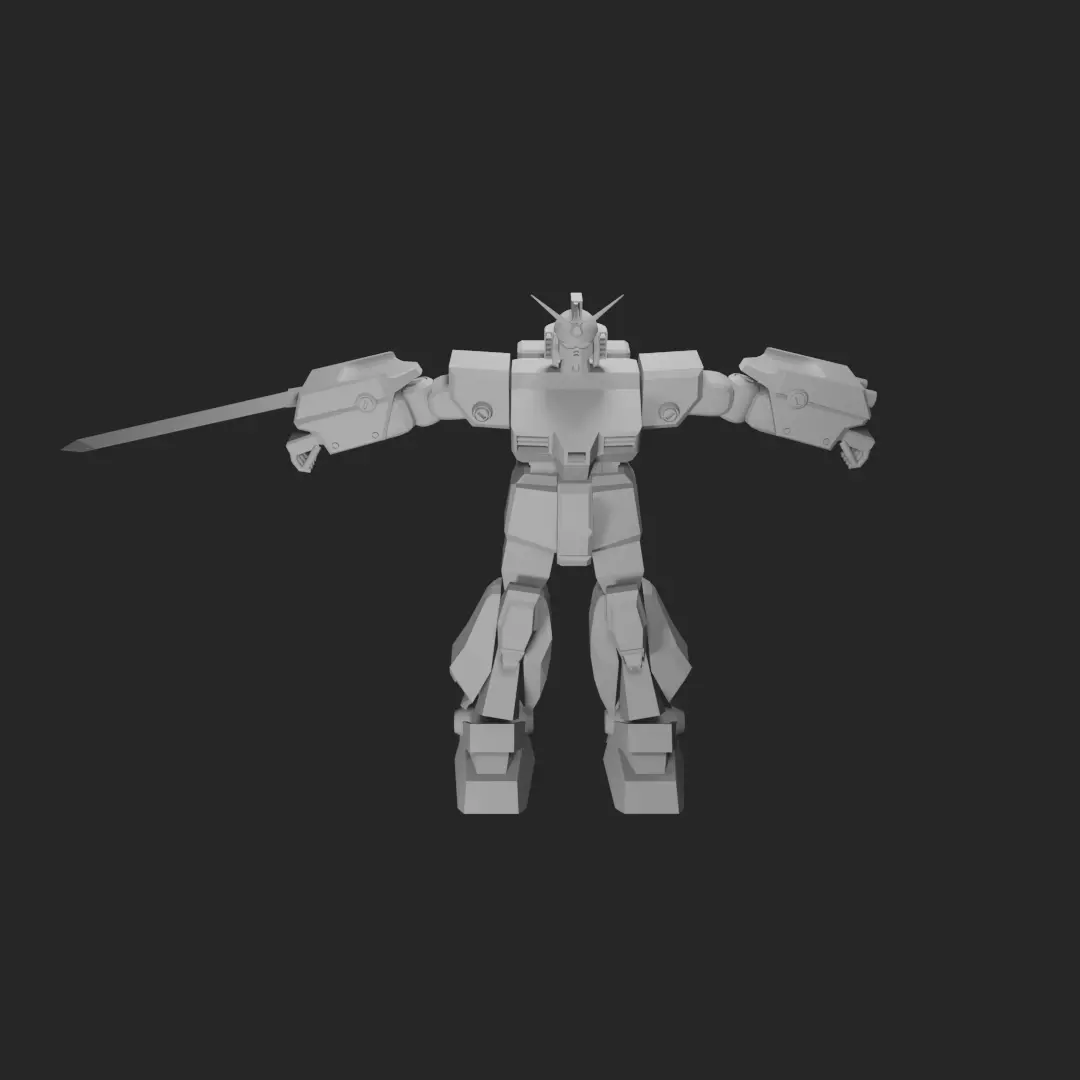 Gundam Mecha Robot 3D model_0