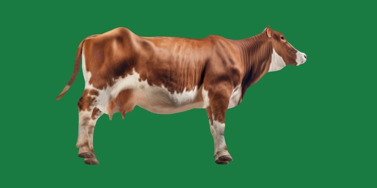 Red Angus Beef Cattle 3D model_20