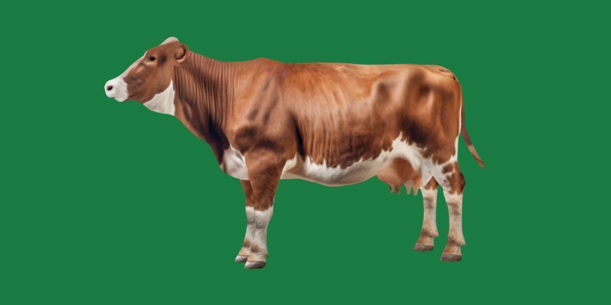 Red Angus Beef Cattle 3D model_19