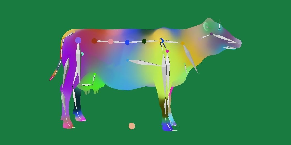 Red Angus Beef Cattle 3D model_17