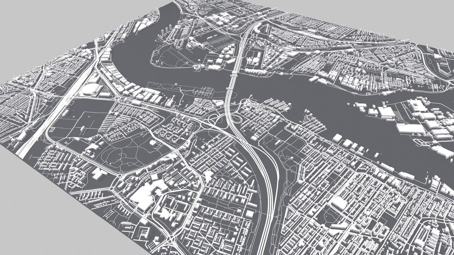 Cityscape Rotterdam Holland 3D model_10