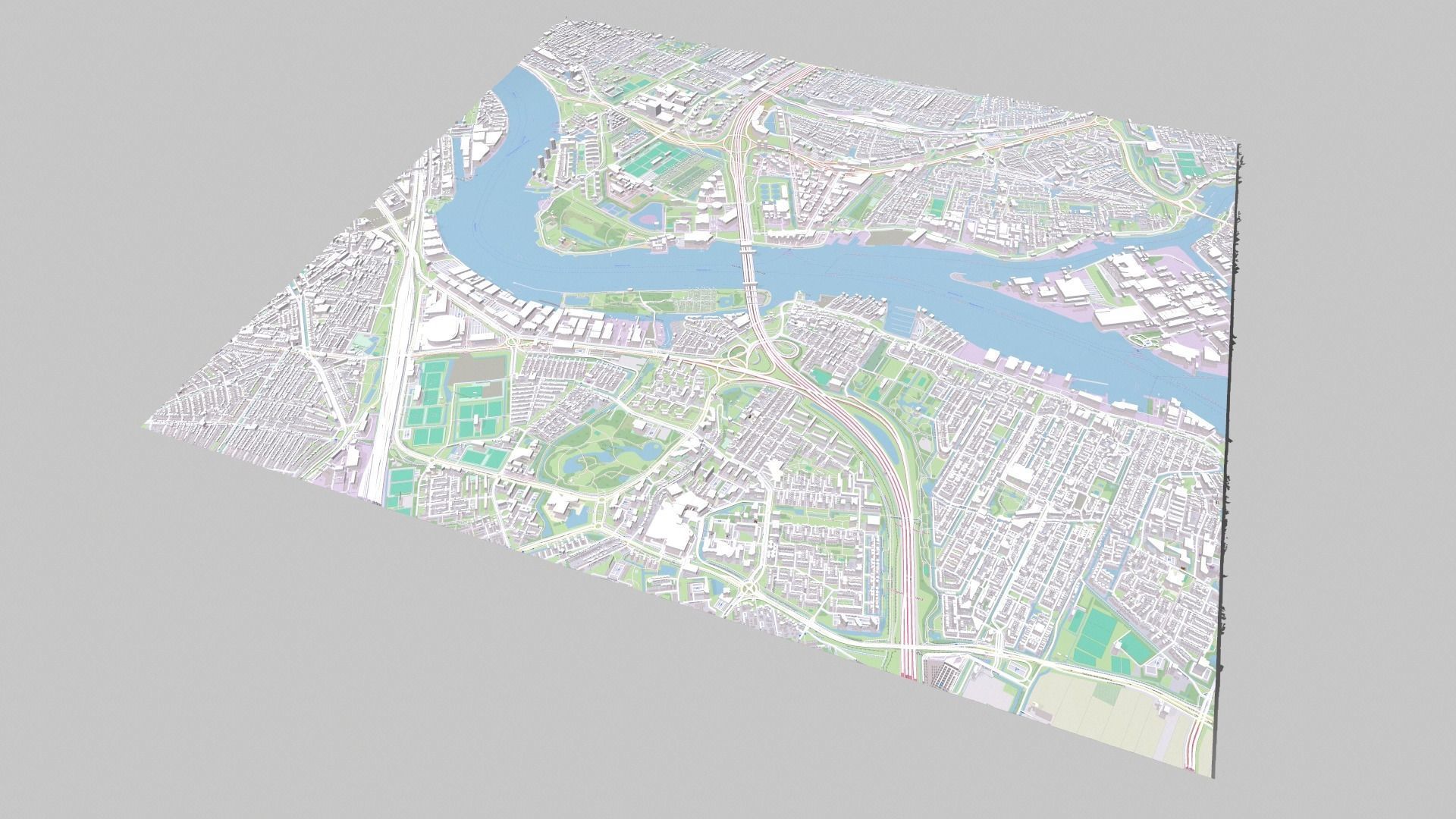 Cityscape Rotterdam Holland 3D model_19